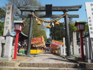 下野一社八幡宮：春の大祭の写真です。