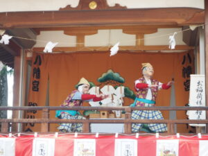 下野一社八幡宮・春季例大祭2024：奉納神楽の写真です。