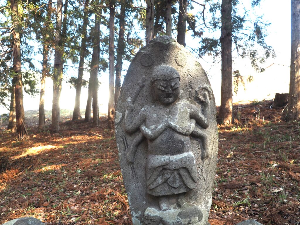日枝神社：青面金剛像の写真です。