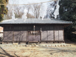 平石八幡宮：社殿の写真です。