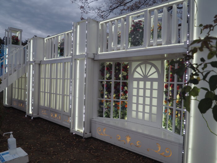 あしかがフラワーパーク：イルミネーションの写真です。