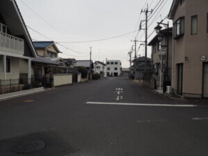 福巌寺前の道の写真です。