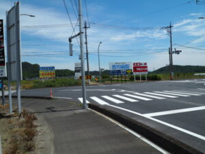 川崎町交差点の写真です。