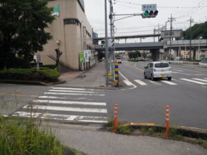 東武足利市駅北交差点の写真です。