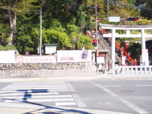 織姫神社前交差点の写真です。