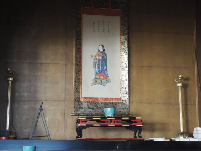 樹覚寺:掛け軸の写真です。