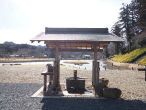 樺崎八幡宮：手水舎の写真です。