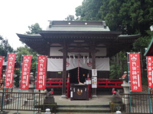門田稲荷神社：社殿の写真です。