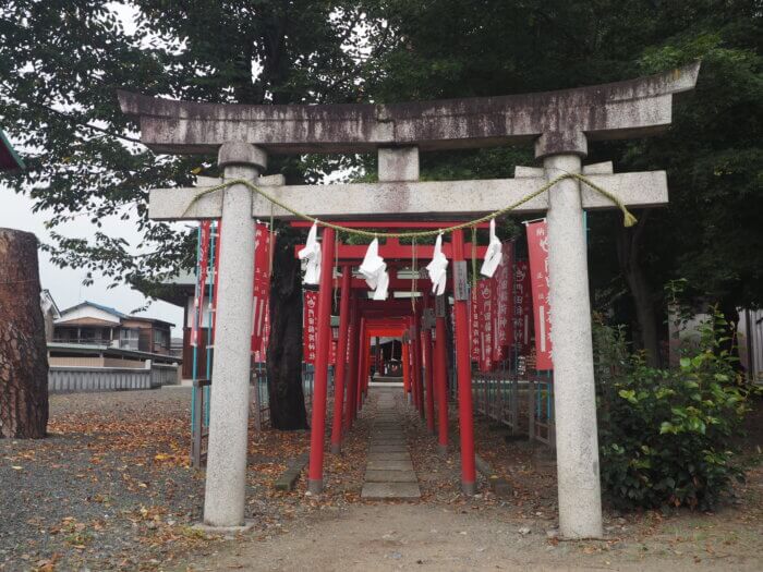 門田稲荷神社:参道鳥居の写真です。