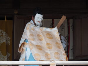足利織姫神社：奉納神楽の写真です。