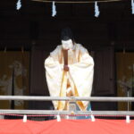 足利織姫神社：奉納神楽の写真です。