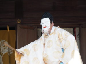 足利織姫神社：奉納神楽の写真です。