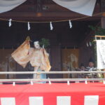 足利織姫神社：奉納神楽の写真です。