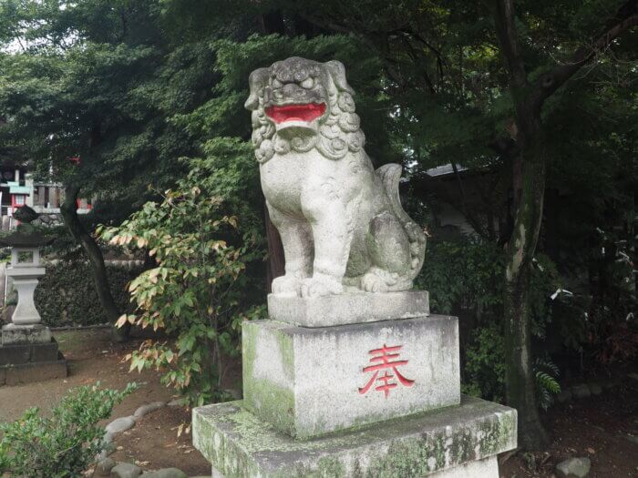 下野國一社八幡宮:狛犬の写真です。