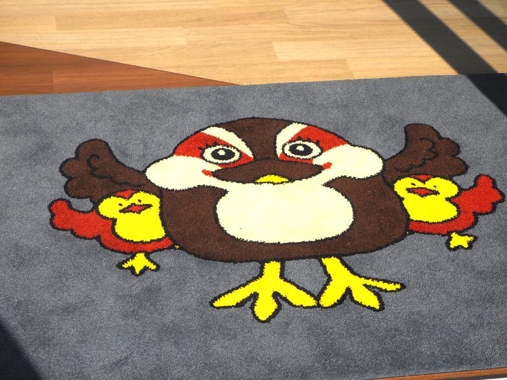 わたらせリバープラザ：ホール入り口の玄関マットの写真です。