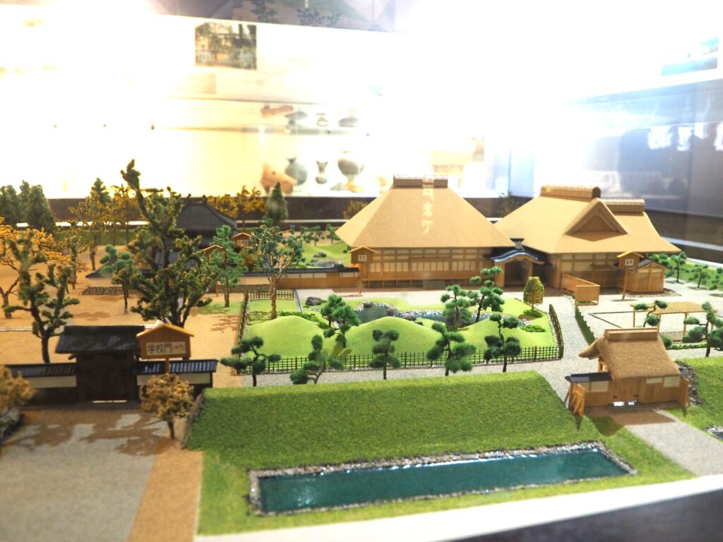 足利まち歩きミュージアム:足利学校模型の写真です。