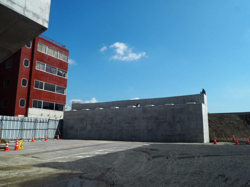 足利中橋架け替え工事:通り2丁目側工事の写真です。