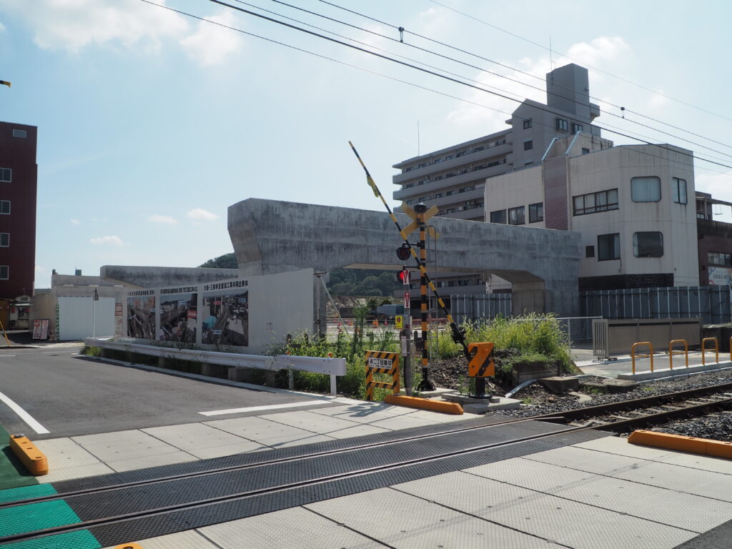 足利中橋架け替え工事:通り2丁目側工事の写真です。