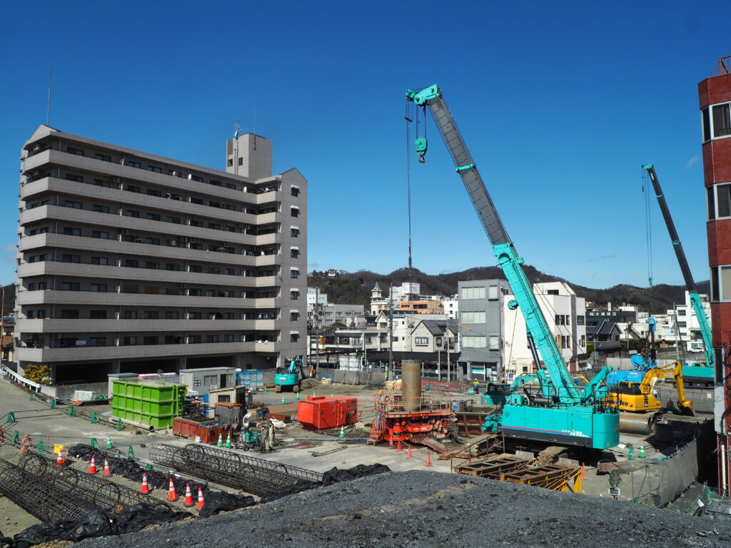 足利中橋架け替え工事:2026年3月7日の写真です。