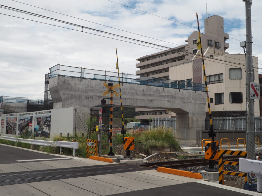 足利中橋架け替え工事:通り2丁目側工事の写真です。