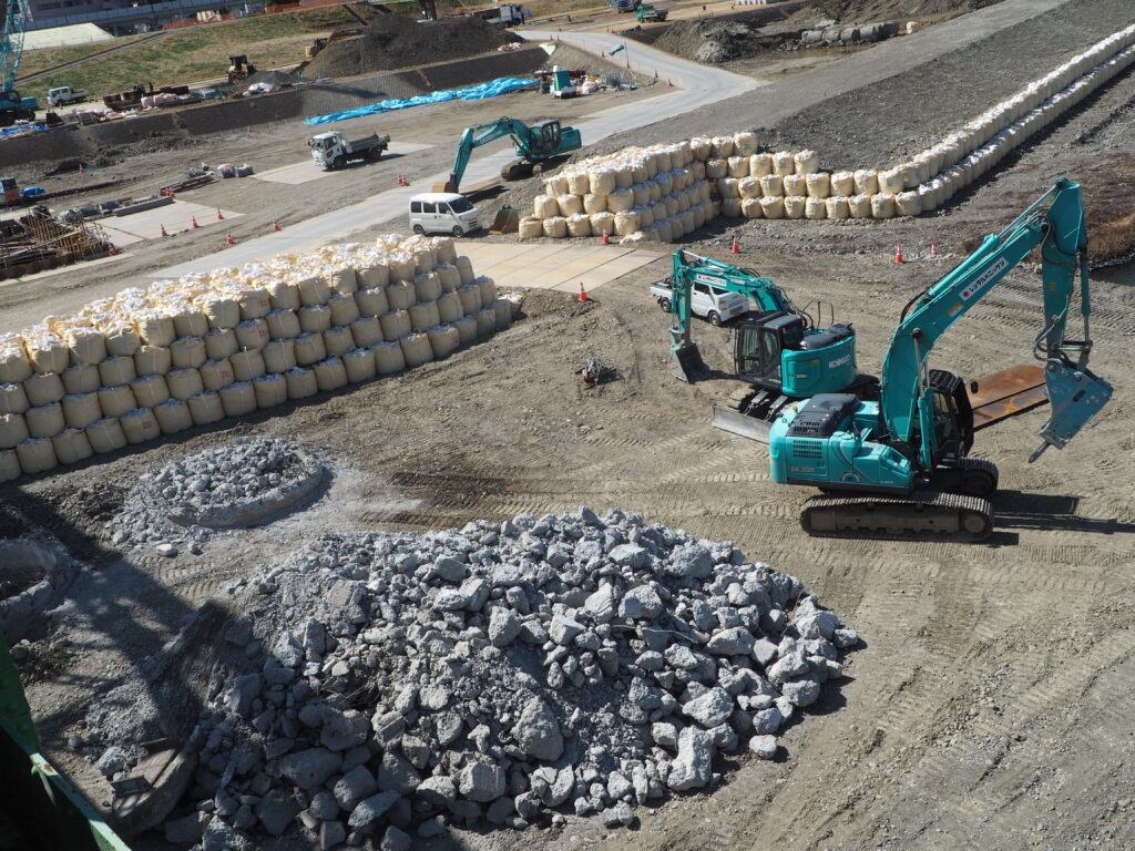 足利中橋架け替え工事:2026年3月7日の写真です。