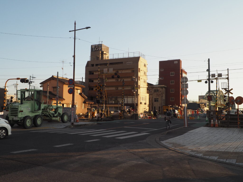 足利中橋架け替え工事・橋脚・橋台建設の写真です。