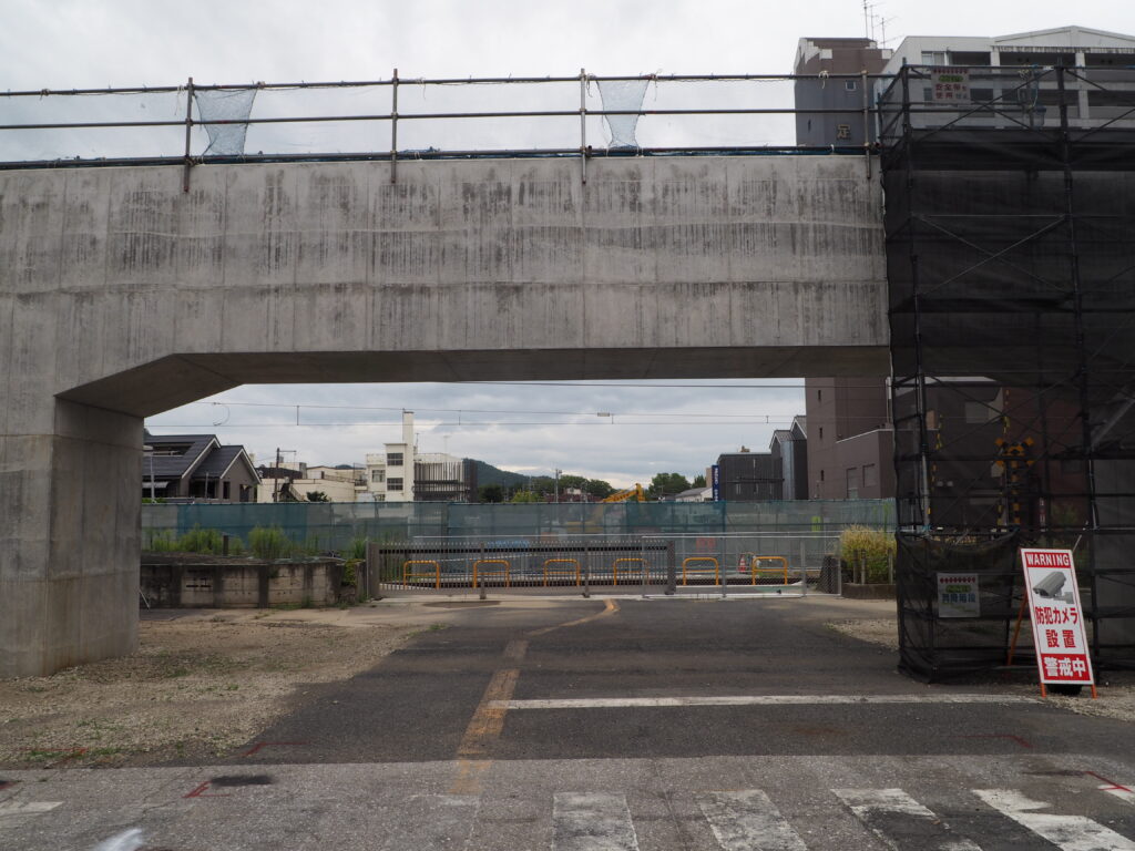 足利中橋架け替え工事:通り2丁目側工事の写真です。