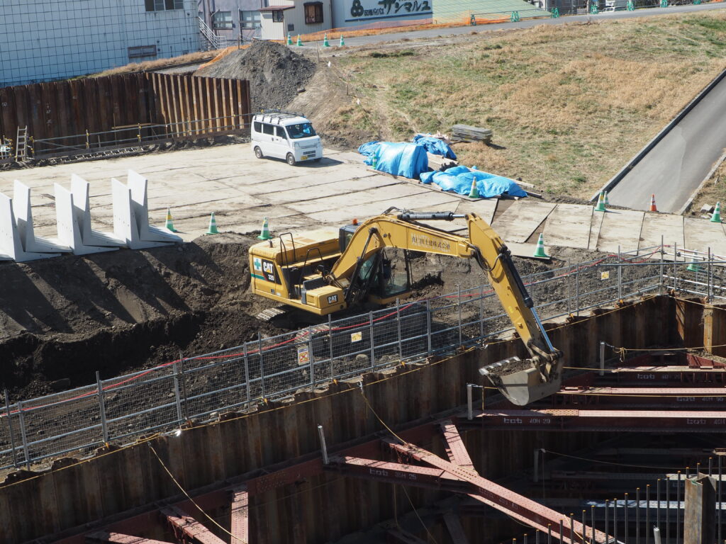 足利中橋架け替え工事:2026年3月7日の写真です。