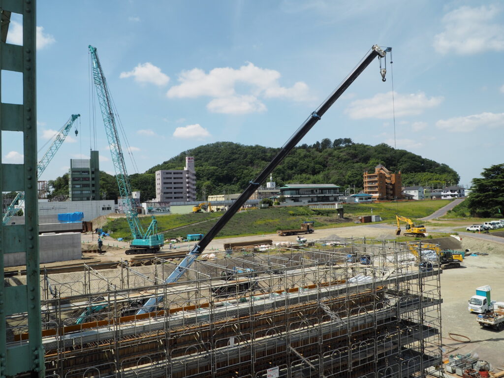 足利中橋架け替え工事：2026.5.12＞の写真です。