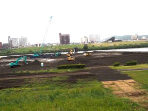 中橋架け替え工事の写真です。