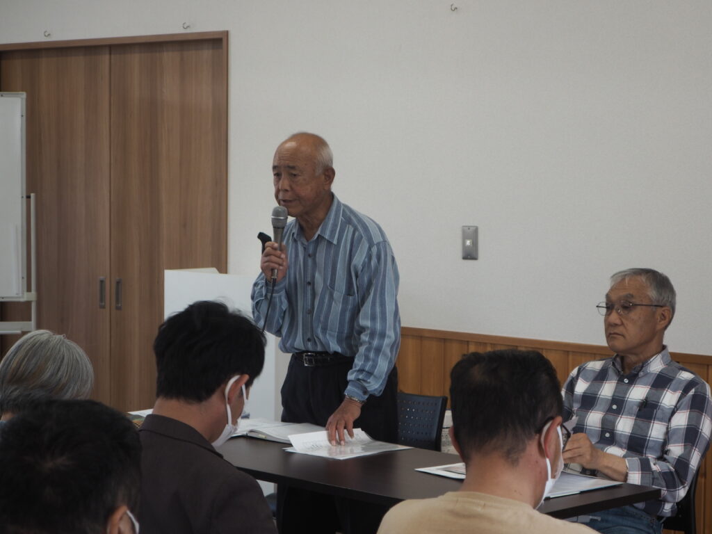 足利市西新井町自治会 第１回役員・隣組長会議の写真です。