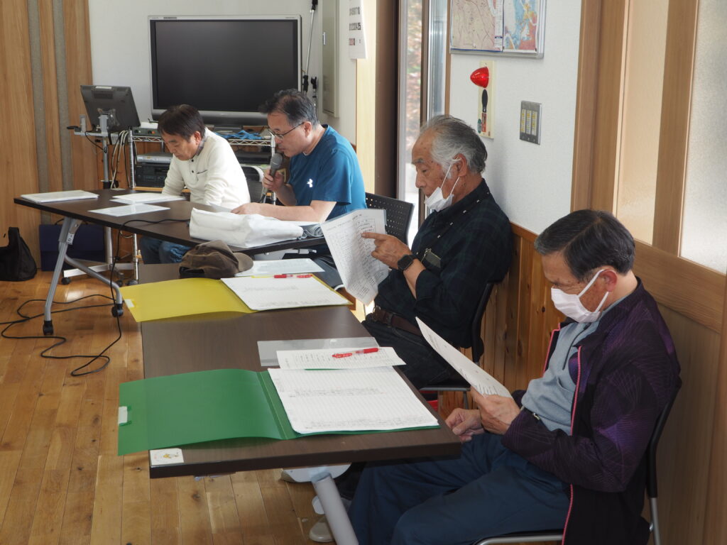 足利市西新井町自治会 第１回役員・隣組長会議の写真です。