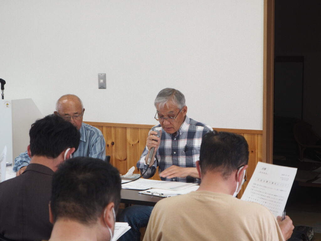 足利市西新井町自治会 第１回役員・隣組長会議の写真です。