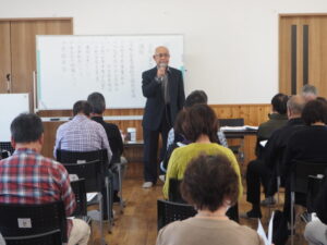 西新井町自治会第8回役員会・第7回隣組長会議の写真です。