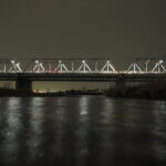 渡良瀬橋の夜景です。