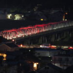 渡良瀬橋の夜景の写真です