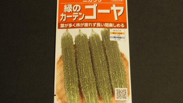 ゴーヤの種袋の写真です。