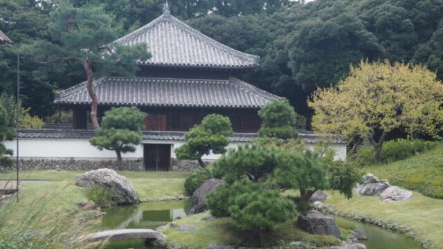 足利学校：北庭園の写真です。