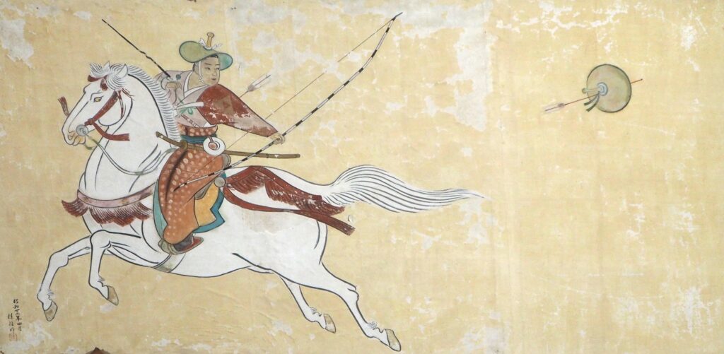 大原神社：拝殿の絵馬の写真です。