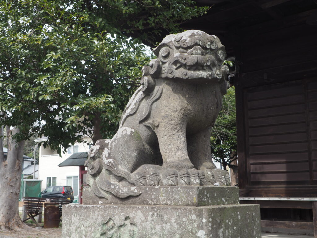 大原神社：狛犬の写真です。