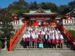足利織姫神社 秋季例大祭 神事の写真です。