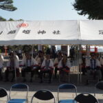 足利織姫神社 秋季例大祭 神事の写真です。