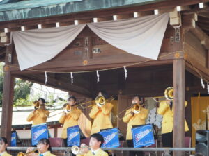 足利織姫神社 秋季例大祭 奉納演奏の写真です。