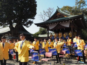 足利織姫神社 秋季例大祭 奉納演奏の写真です。