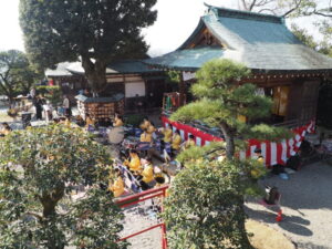 足利織姫神社 秋季例大祭 奉納演奏の写真です。