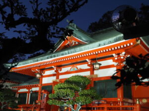 足利織姫神社社殿の写真です。