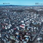 織姫神社航空写真です。