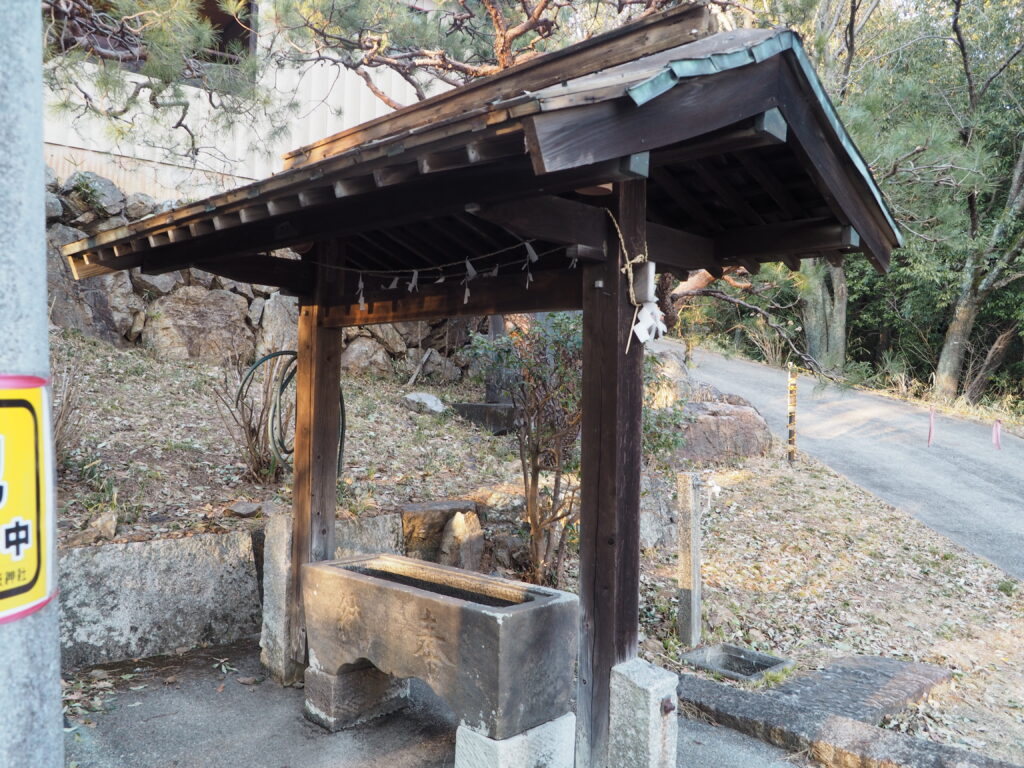 大山祇神社：手水舎の写真です。