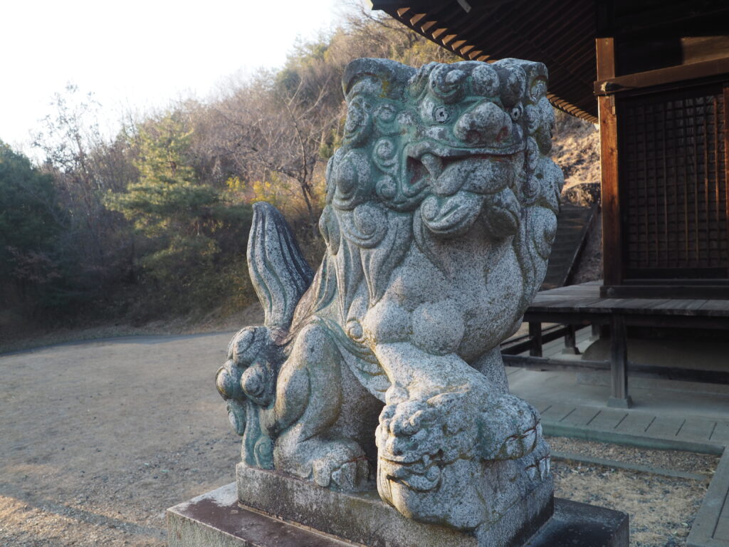 大山祇神社：狛犬の写真です。