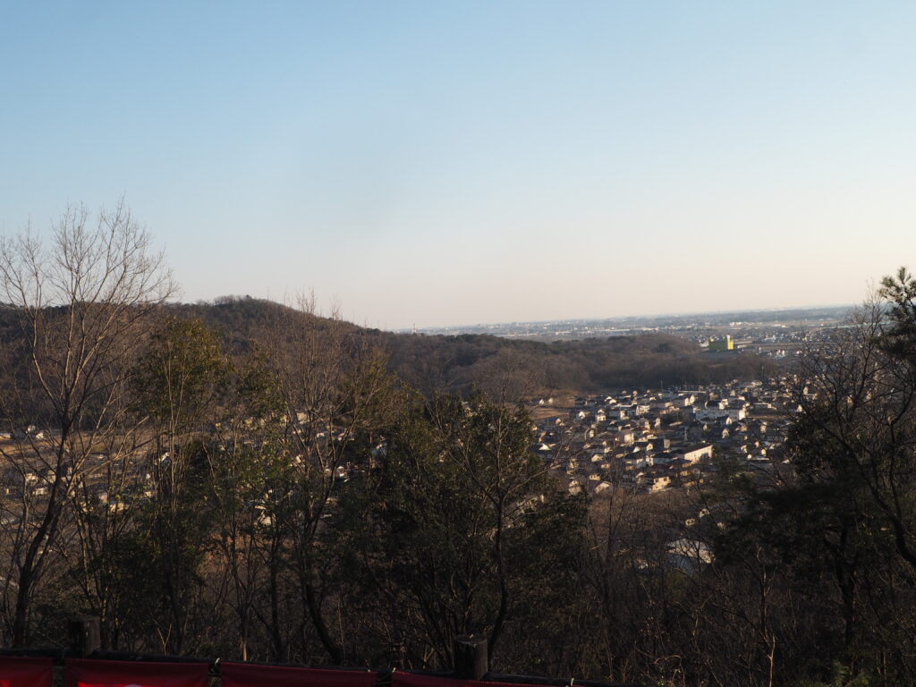 大山祇神社：展望台から臨む景色の写真です。